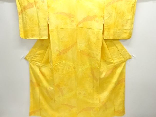JAPANESE KIMONO / UNUSED KOMON / FLOWER 